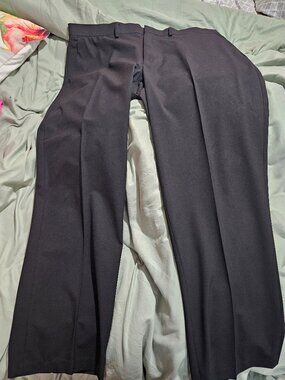 H&M Men's Classic Fit Black Stretch Dress Pants Trousers 40x 30 EUC